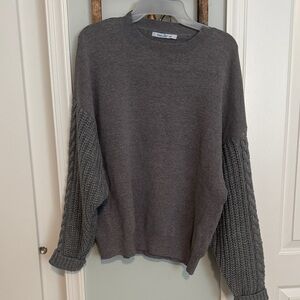 Elsie & Zoey Charcoal Crewneck Sweater